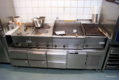 Komplett grillbänk - Grill, stekbord, spishäll & fritös