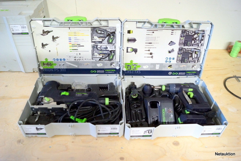 Netauktion - Festool maskinverktyg - Sticksåg & Skruvdragare
