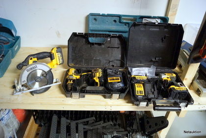 Dewalt batteriverktyg - Cirkelsåg, Skruv-& mutterdragare