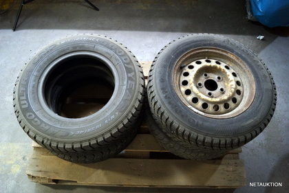 Däck & fälgar 185R14C bla