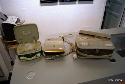 Transistorradio, rullbandspelare & singelspelare