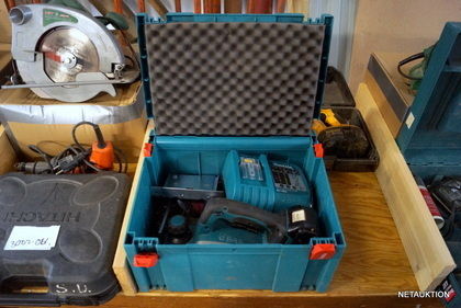 Batteridriven planhyvel & tigersåg