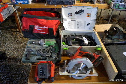 Cirkelsåg, hyvel & borrmaskin