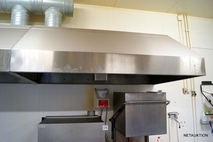 Fläktkåpa för restaurangkök, 76x200x120cm