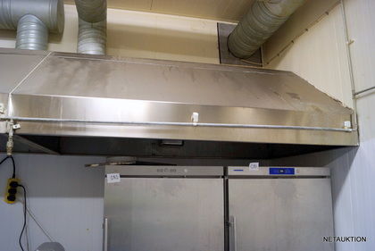 Fläktkåpa för restaurangkök, 76x200x120cm