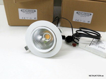 4st LED-downlights Norlux Zebra rund