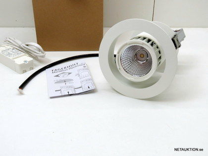26st LED-downlights Fagerhult Marathon, vit