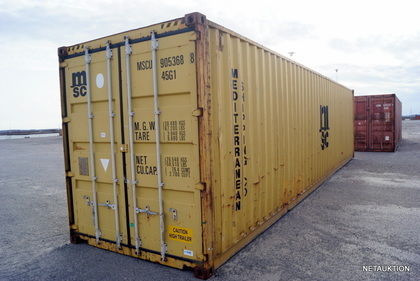 Container 40 fot, HC, (MSCU905368)