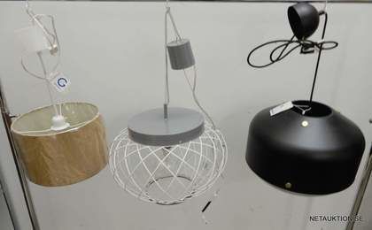 Designade lampor 3 st