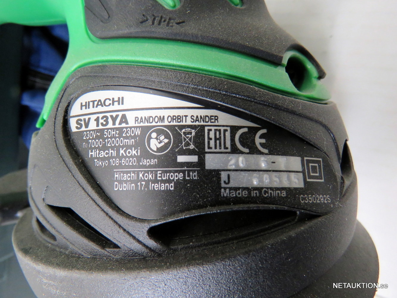 Netauktion - Excenterslip, Hitachi SV13YA inkl. låda.