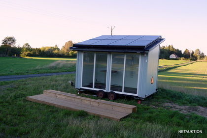 Mobil stuga med solpaneler, 10m2