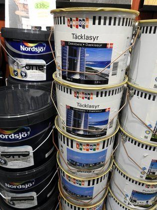Putsfärg, Utelasyr och Täcklasyr