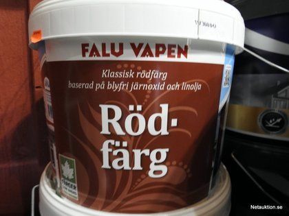 Falu Rödfärg Röd, Svart, Grå och ljusröd