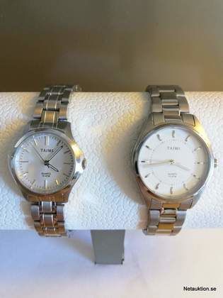 Damklockor Tajms Quartz, Silver/Vit