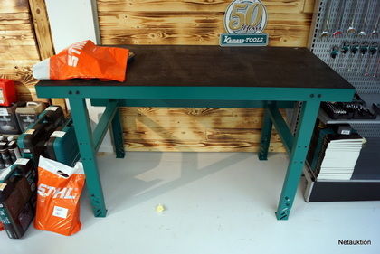 Verkstadsbord med gummimatta, Kamasa