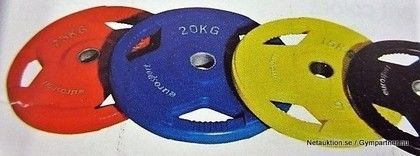 Gummivikter Eurosport, totalt 120kg
