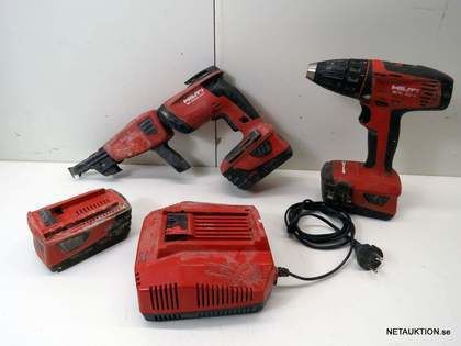 HILTI borrmaskin och gipsskruvdragare 22V