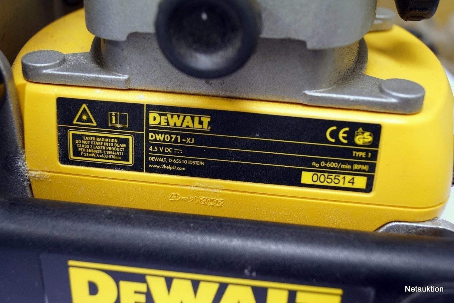 Netauktion Rotationslaser, Dewalt DW071xj