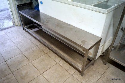 Avlastningsbänk i rostfritt