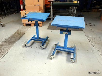 2st arbetsbord på hjul