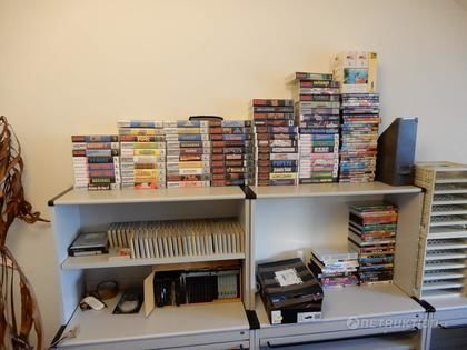 Gamma samling av spel, spel och film fodral