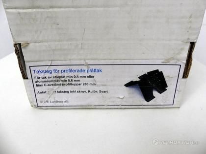 Taksteg för profilerade plåttak
