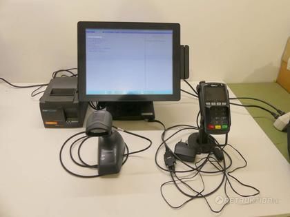 Kassasystem med handskanner, kortläsare, mm
