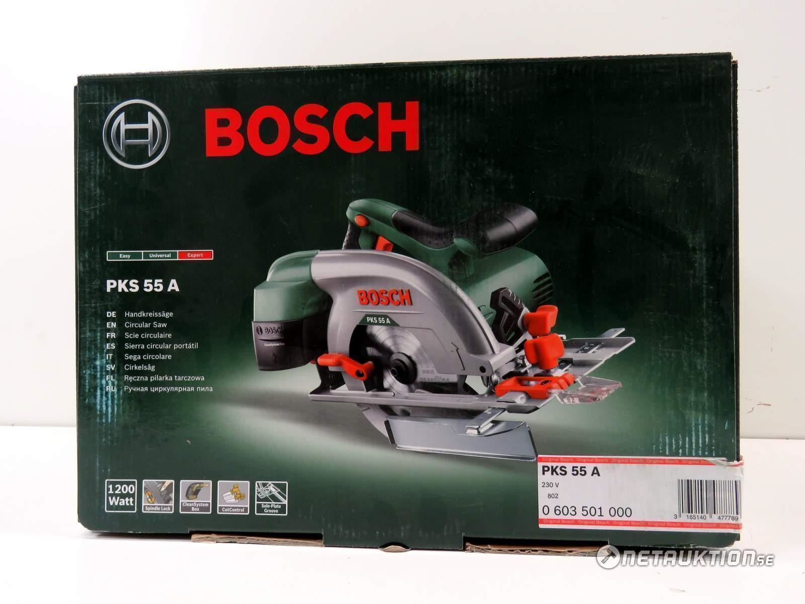 Netauktion - Cirkelsåg, PKS 55 A 1200W - Bosch