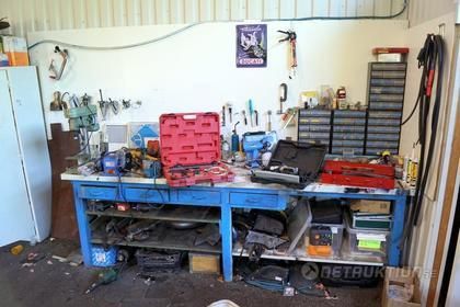 Verkstadsbänk, verktyg & sortimentlådor