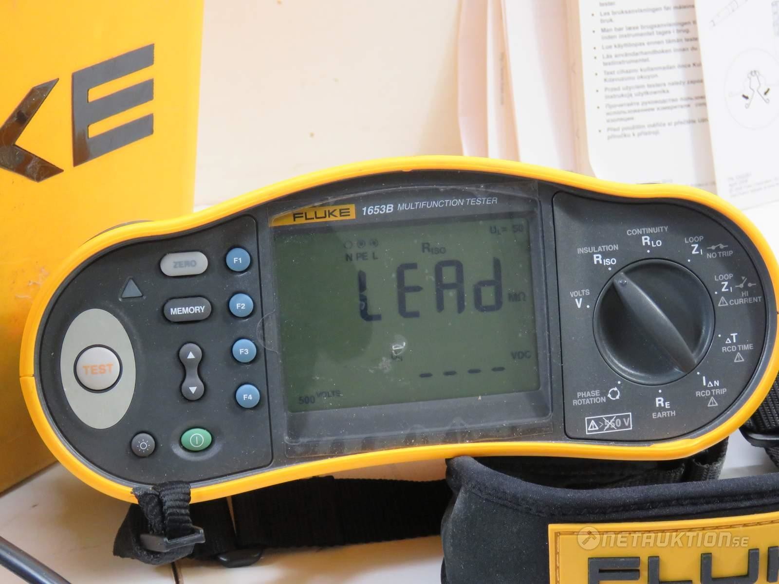 Netauktion Installationstestare FLUKE1653B