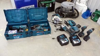Makita batterimaskiner, 9st