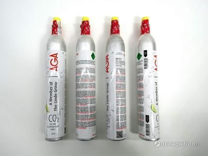 4st Aga - kolsyrepatron/CO2-flaskor, 425g