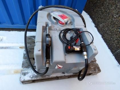 Dieseltank 200L med elektrisk handpump