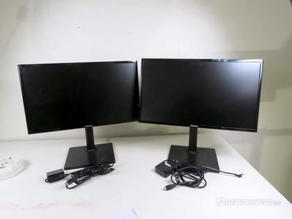 2st Samsung skärmar, 24"
