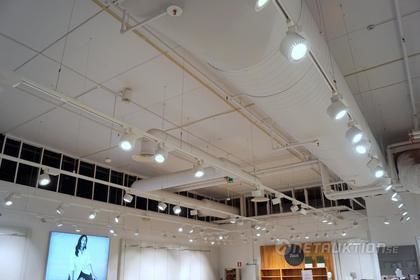 Butiksbelysning, LED-spotlights inkl skena