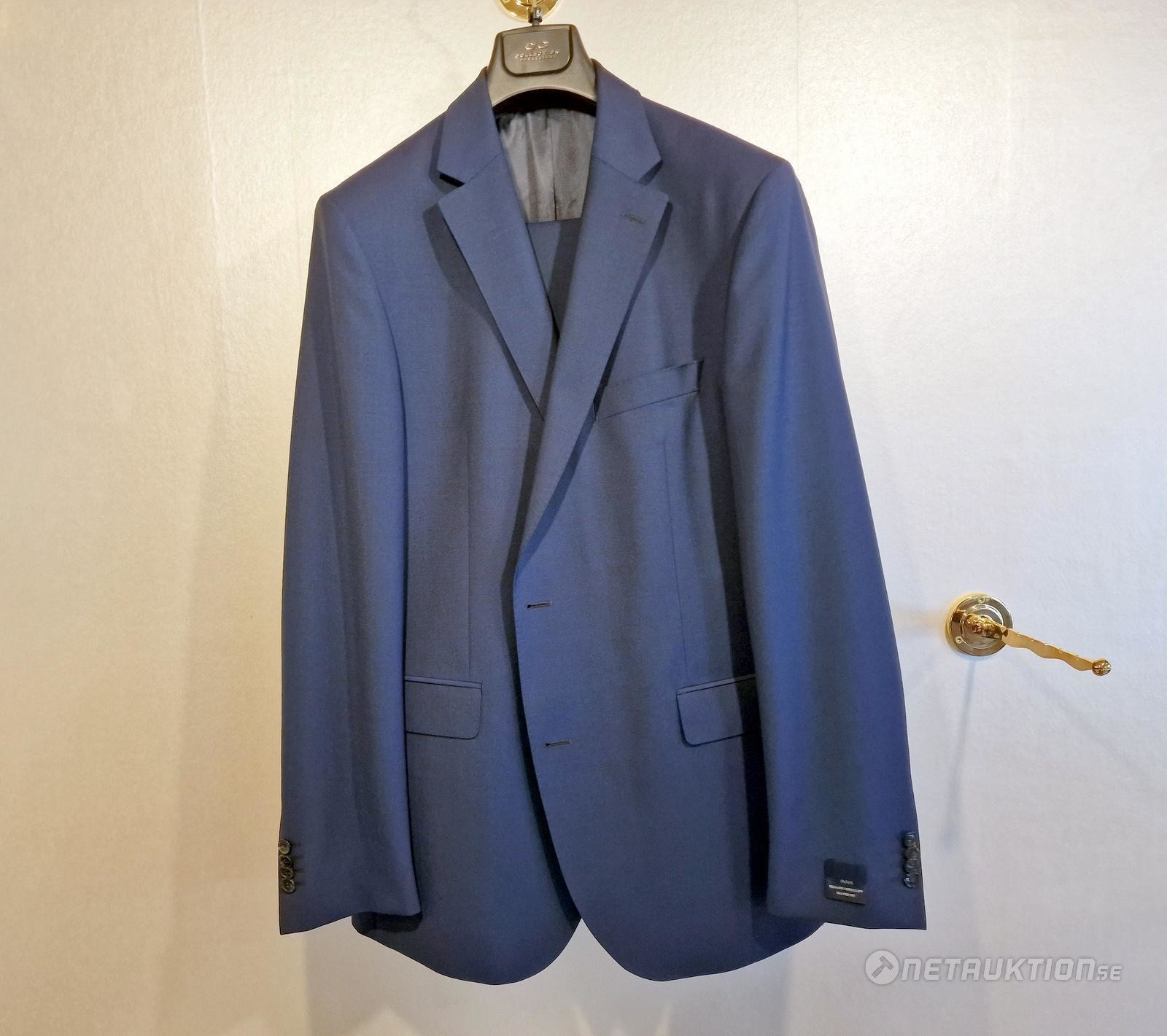 Veste De Costume EDUARD DRESSLER Homme – Taille M – Noir – Laine/cupro – état Très Bon