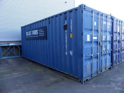 Isolerad 20 fots container med innehåll
