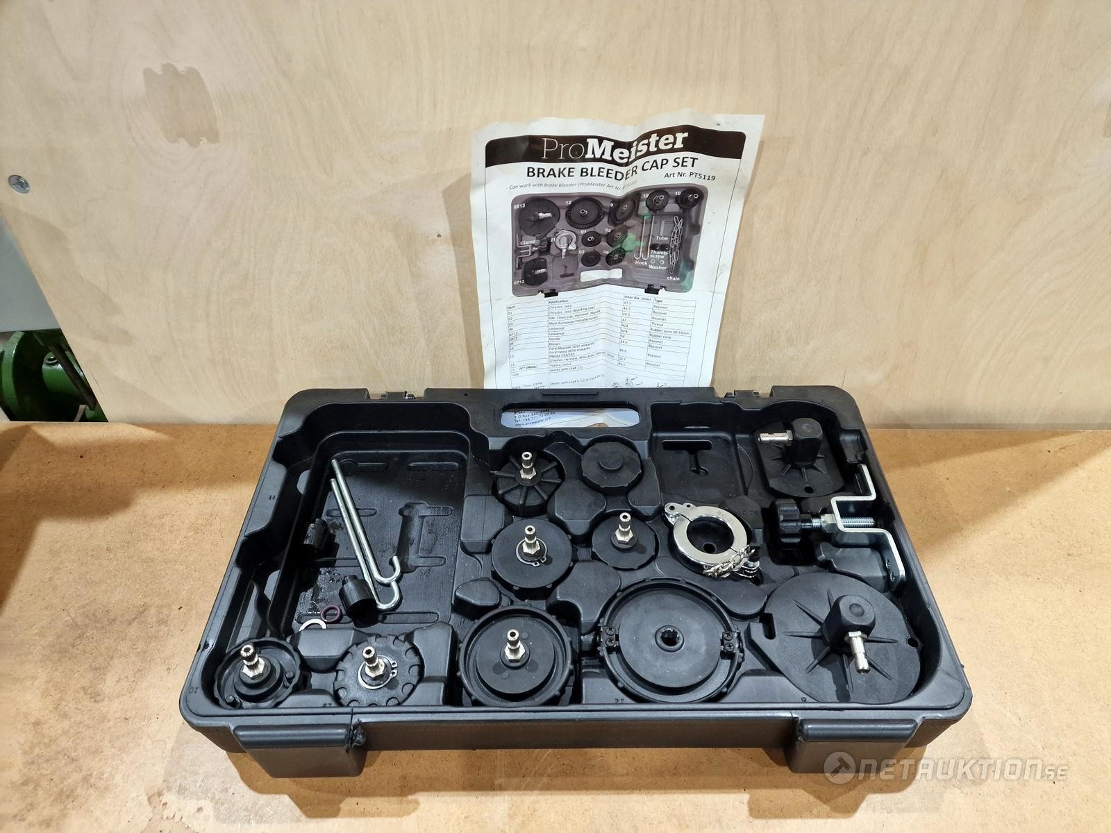 Netauktion Brake Bleeder Cap set, Promeister
