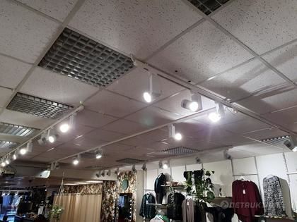 Butiksbelysning, LED-spotlights inkl. skena