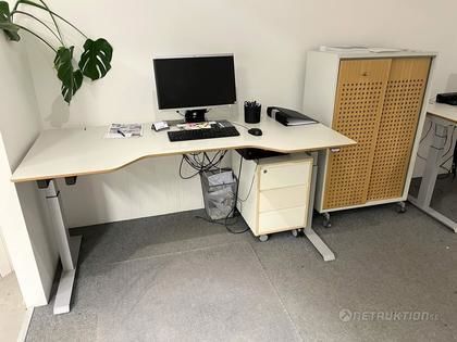 El-skrivbord + förvaring (1)