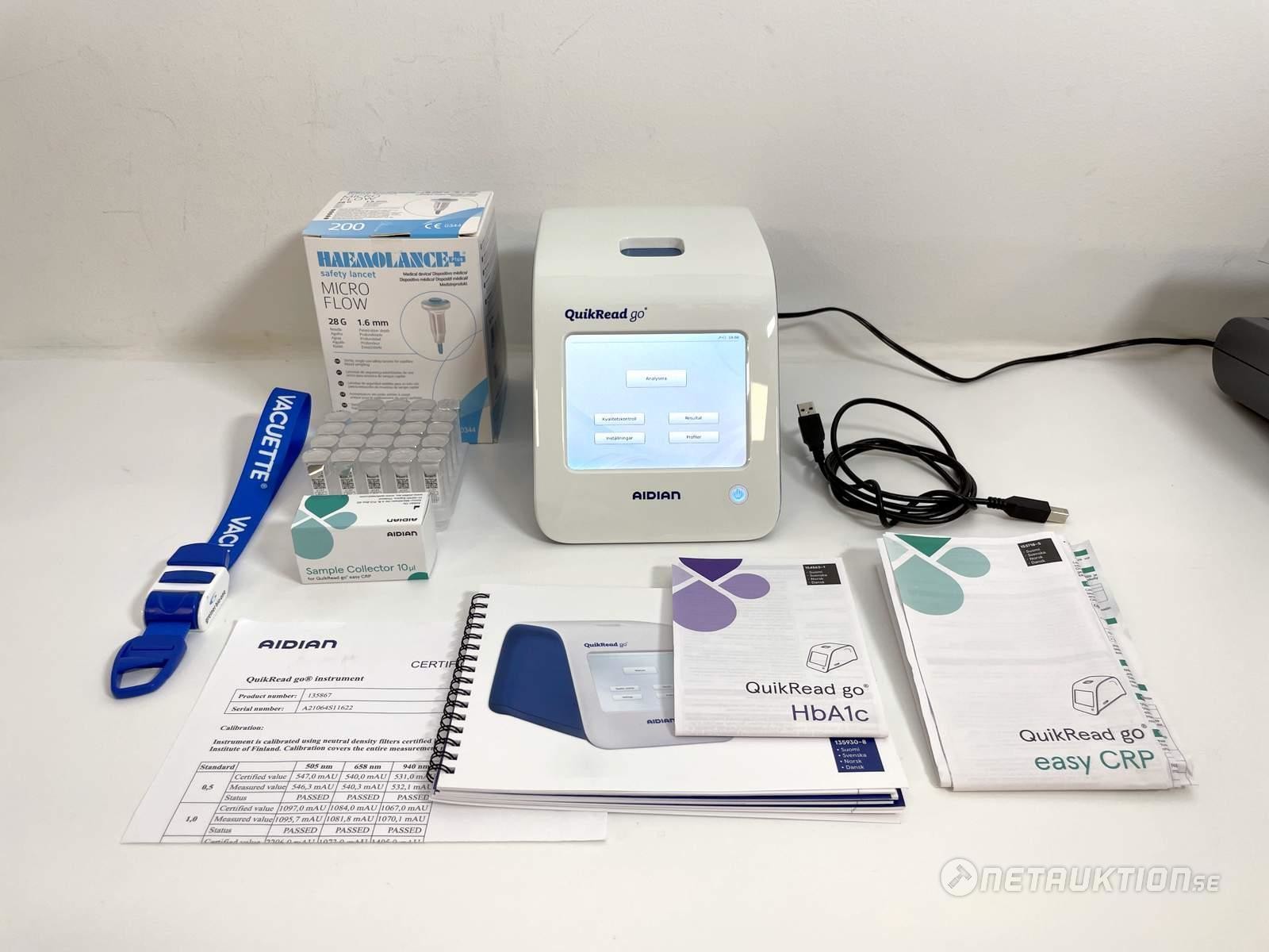 Netauktion Analysinstrument, Quickread Go, Aidian