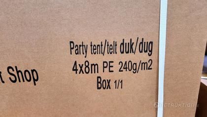Partytält 3x9m PE