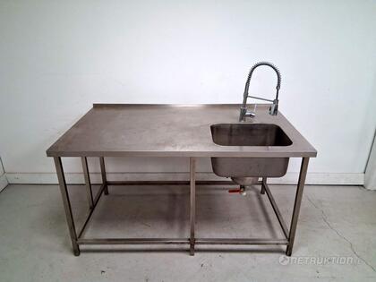 Diskbänk med blandare