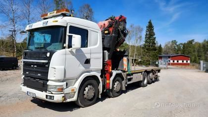 Scania R124 kranbil  (TMR088)