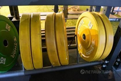 Gummerade vikter, 15kg (totalt 90kg)