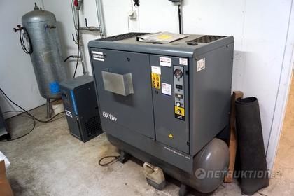 Skruvkompressor Atlas Copco inkl tork & tank