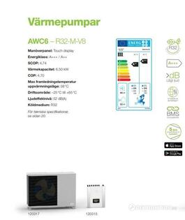 Luft/Vatten värmepump 6kw split - Energy Save