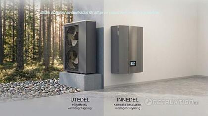 Luft/Vatten värmepump 19kw R32/Split+Hydrobox