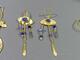 Silversmycken, 9 delar, ringar strl 61