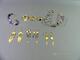 Silversmycken, 9 delar, ringar strl 61